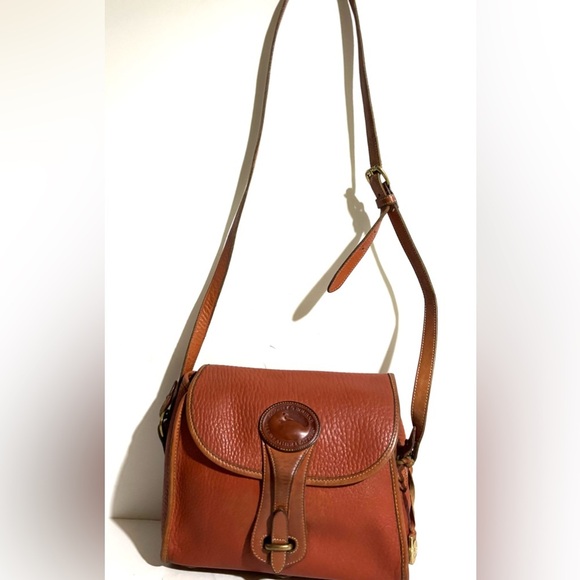 Dooney bourke vintage Classic Brown distressed Leather Crossbody Bag - Picture 12 of 12